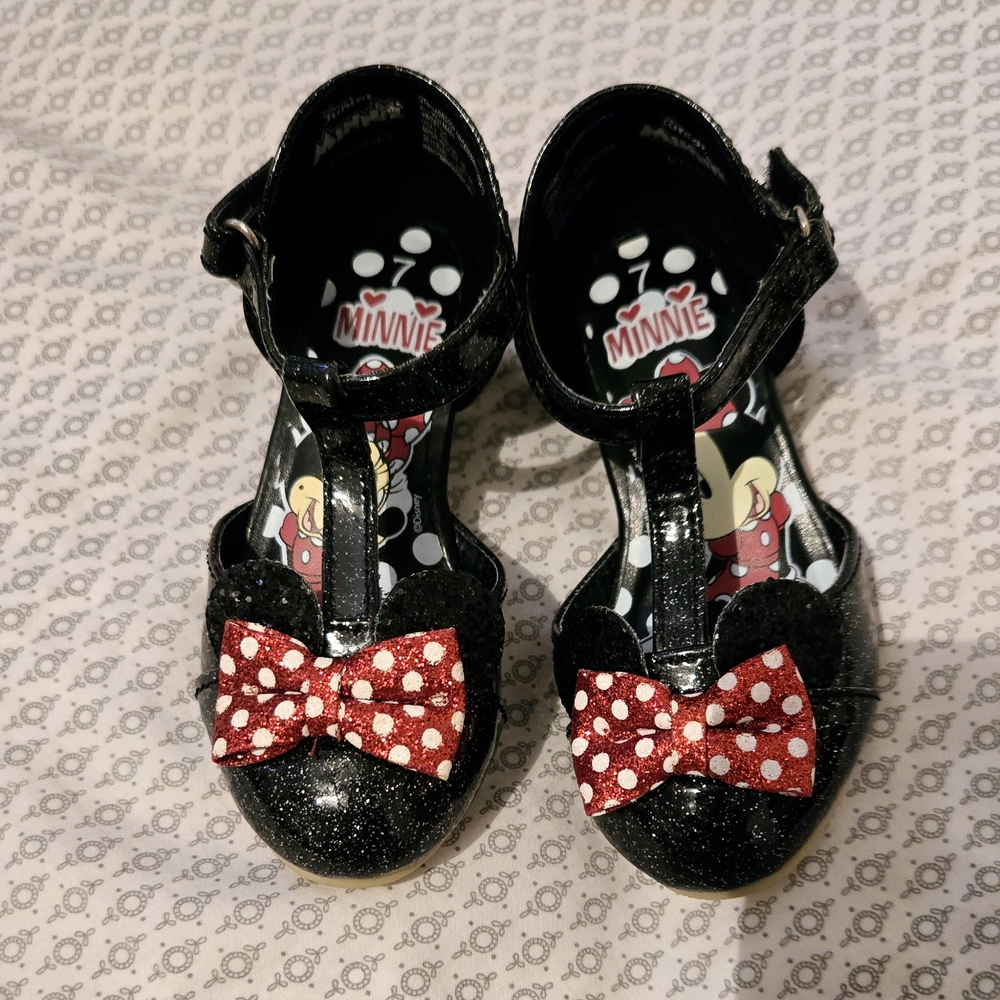 Minnie Mouse Black and Red Kids Shoes